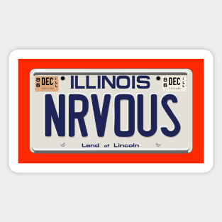 Ferris Bueller's Day Off - NRVOUS Ferrari Licence Plate Sticker